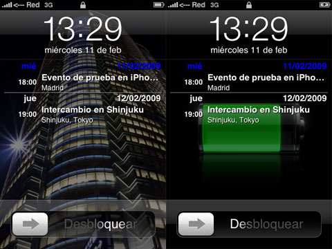 Lock Calendar en el iPhone