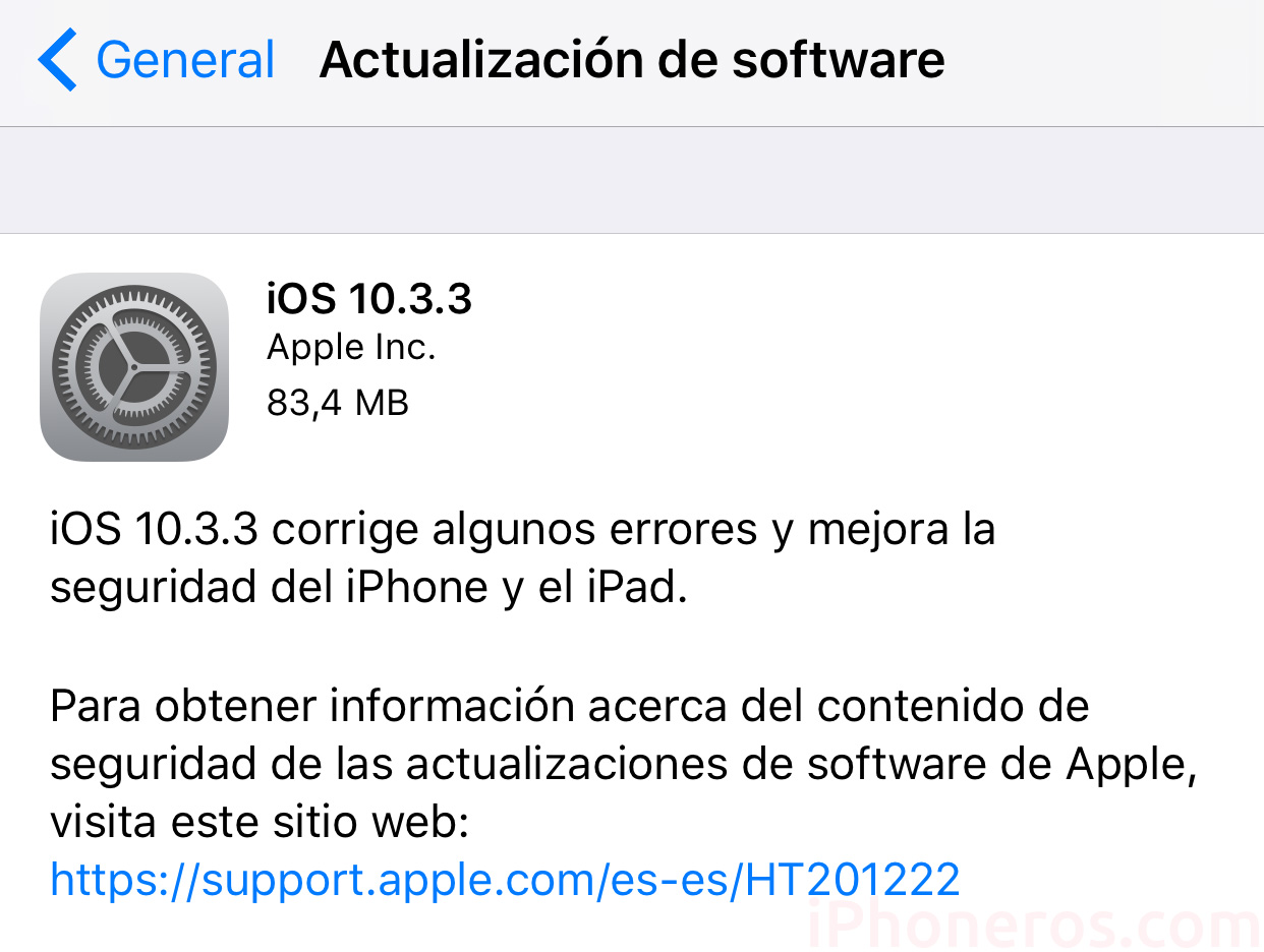 Por fin está disponible iOS 10.3
