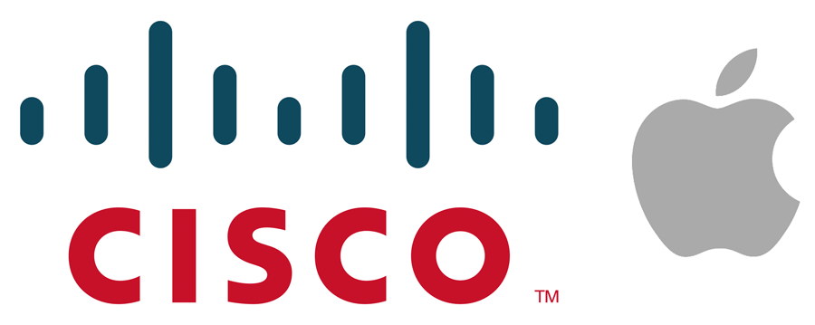 Logo de Cisco y Apple