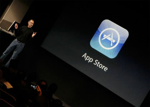 Steve Jobs presentando la App Store