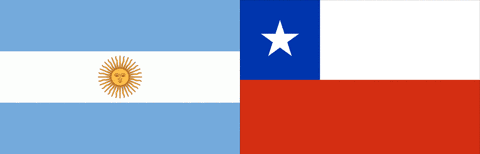 Bandera Argentina y Chile