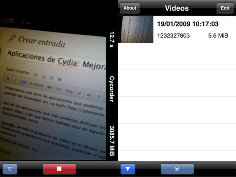 Graba video en el iPhone