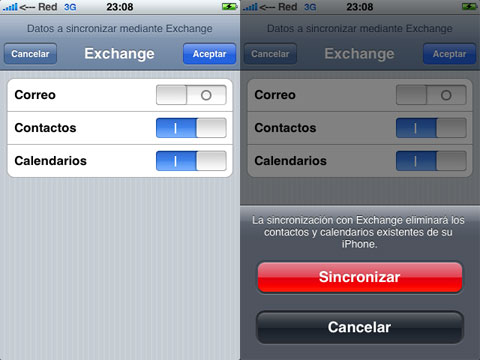 Configuración de Google Sync en el iPhone