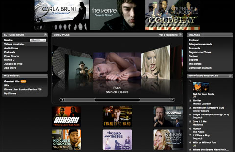 Videos musicales en la iTunes Store