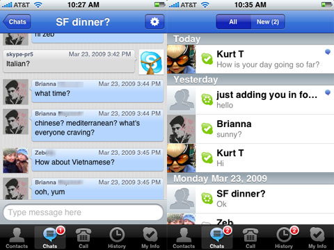 Skype en el iPhone