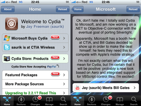 Microsoft compra Cydia