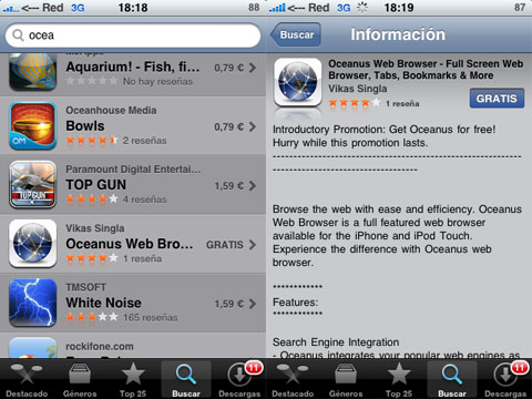 Nuevo navegador para iPhone