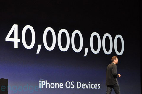 40.000 dispositivos iPhone OS vendidos