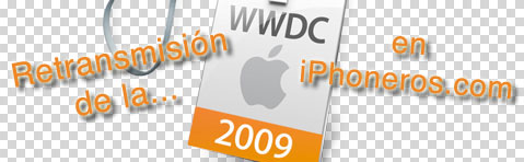 Retransmisión de la WWDC09 en iPhoneros.com