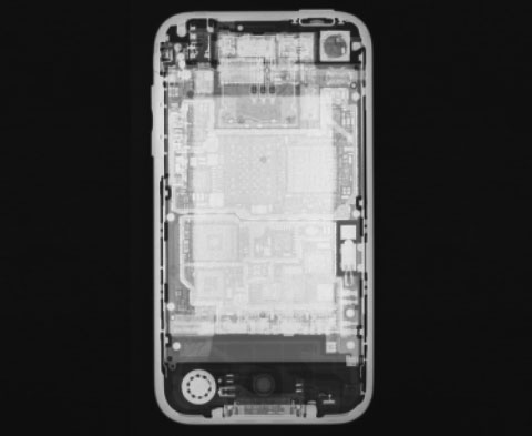 iPhone 3GS visto por Rayos X