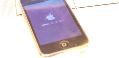 iPhone restaurándose