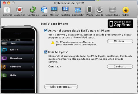 EyeTV / iPhone