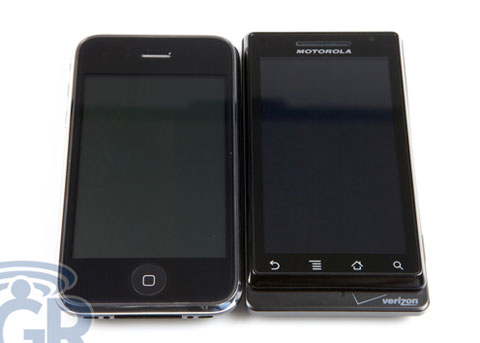 Droid y iPhone 3GS