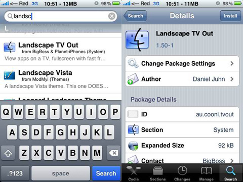 Landscape OUT, TVOut para el iPhone