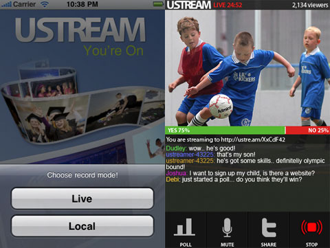 UStream Live Broadcaster