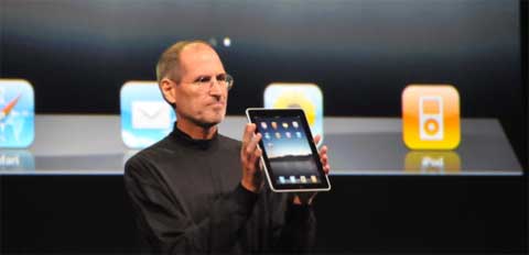 Steve Jobs con el iPad