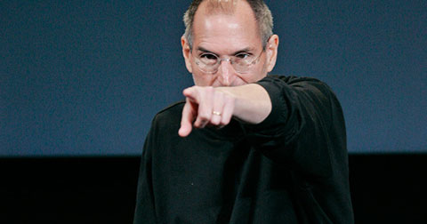 Steve Jobs durante la keynote de presentación del iPad