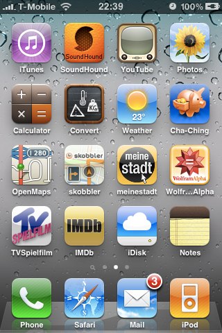 Aspecto de iPhone OS 4