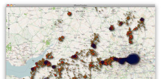 Mapa de localización del iPhone