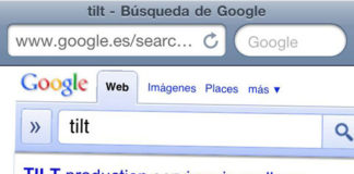 Huevo de pascua de Google en Mobile Safari: Tilt