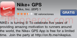 Nike+ GPS para iPhone gratis por tiempo limitado