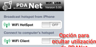 PDANet se actualiza, puede ocultar que está siendo utilizado