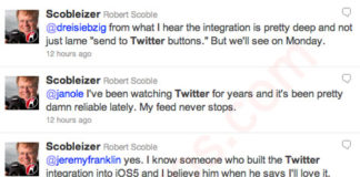 Scoble dice que Twitter estará súper integrado en iOS 5