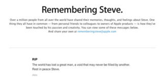 Apple actualiza la página memorial de Steve Jobs con tributos