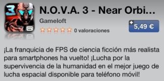 N.O.V.A. 3 llega a la App Store