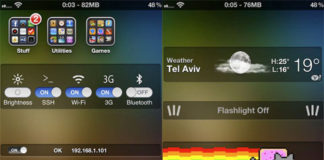 Dashboard X, un tweak para añadir Widgets entre los iconos del Springboard