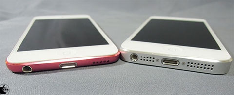 iPod Touch de quinta generación comparado con un iPhone 5
