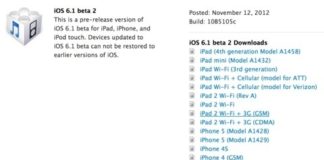 Apple publica iOS 6.1 beta 2 para desarrolladores