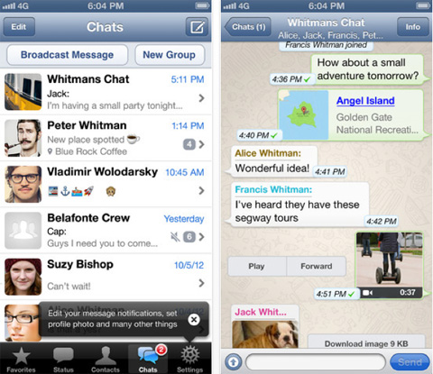 Whatsapp para iPhone 5