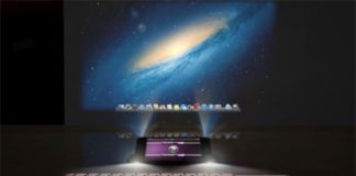 iPhone 5 con cuatro proyectores