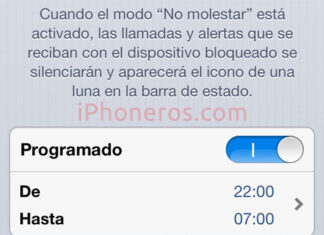 Modo No Molestar de iOS 6