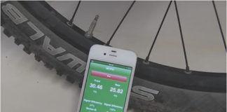 Medir la presión de la rueda con el iPhone