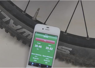 Medir la presión de la rueda con el iPhone
