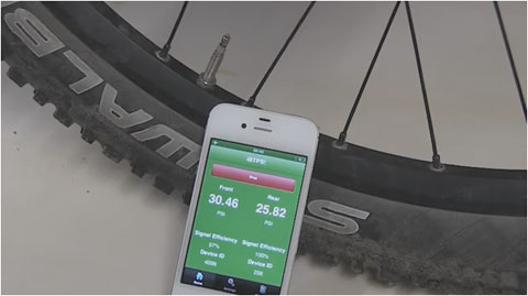 Medir la presión de la rueda con el iPhone