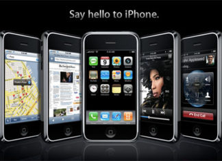 Portada de Apple.com con el lanzamiento del iPhone