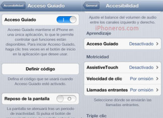 Opciones de Accesibilidad de iOS 6