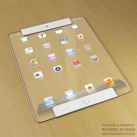 iPad transparente