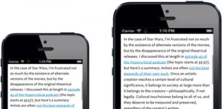 iPhone 5 en dos tamaños