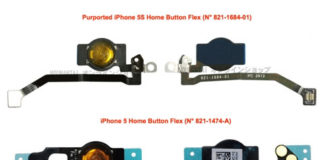 Supuestos componentes del iPhone 5S