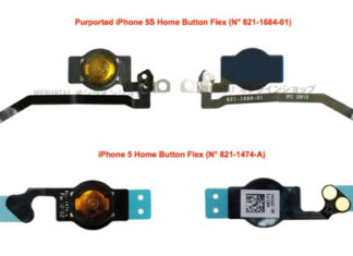 Supuestos componentes del iPhone 5S