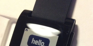 El Pebble nos dice hola