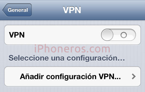 Configuración VPN en iOS