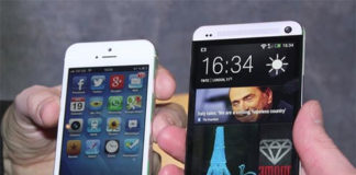iPhone 5 y HTC One