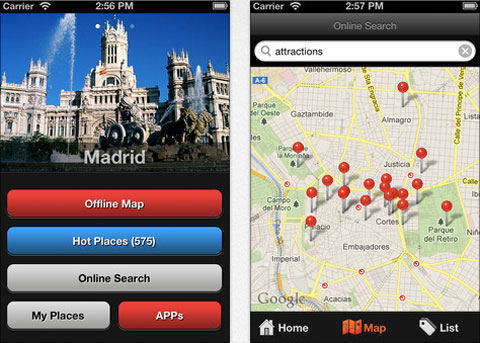 Madrid Travel Map