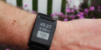 Pebble conectado a Run Keeper
