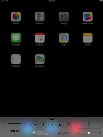 iOS 7 en el iPad